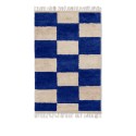 Mara Knotted Rug Bright Blue/Off-White