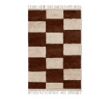 Mara Knotted Rug Dark Brick/Off-White