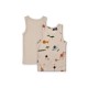 Faris tank top - pack of 2 - safari