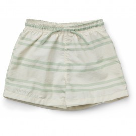 Duke board shorts- creme/dusty mint