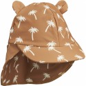 Senia swim hat- palms almond