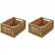 Weston storage box M - 2pack - pecan