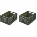 Weston storage box M - 2pack - hunter green