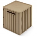 Elijah storage box with lid - oat