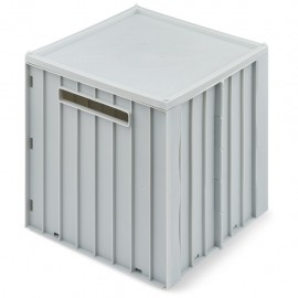 Elijah storage box with lid - cloud blue