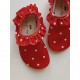 Manuca frill swim shoes - red dot