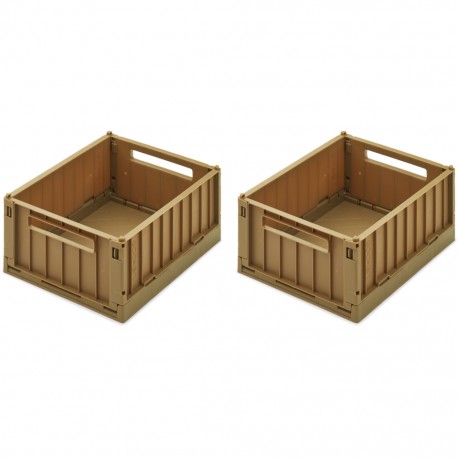 Weston storage box S - 2pack - pecan