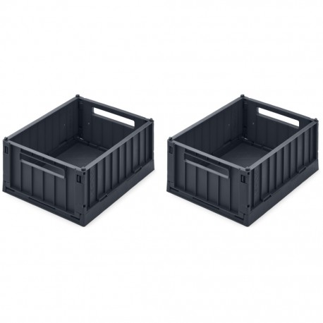 Weston storage box S - 2pack - midnight blue