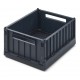 Weston storage box S with lid - 2pack - midnight navy