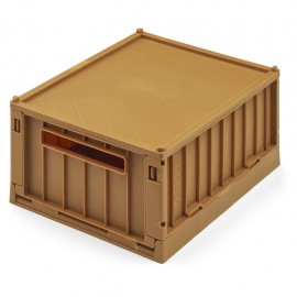 Weston storage box S with lid - 2pack - pecan