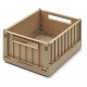 Weston storage box S with lid - 2pack - oat