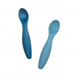 Silicone spoon set - blue