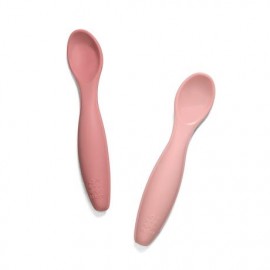 Silicone spoon set - pink