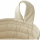 Faye quilted basket - sandy