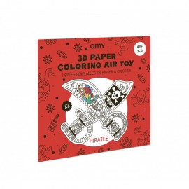 3D Paper Coloring Air toy Pirates