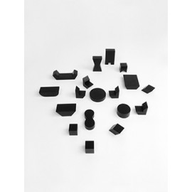 Mini Furniture set - 18pcs - black