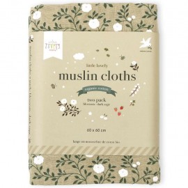 Muslin Cloth Set of 2 Blossom Caramel