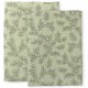 Muslin Cloth Set of 2 Leaves sage