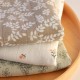 Muslin Cloth Set of 2 Leaves taupe