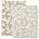 Muslin Cloth Set of 2 Leaves taupe
