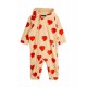 Hearts Fleece Onesie - beige