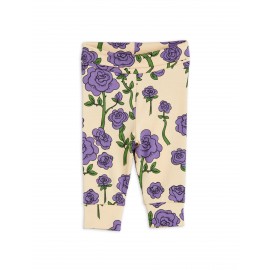 Roses Newborn Leggings - purple