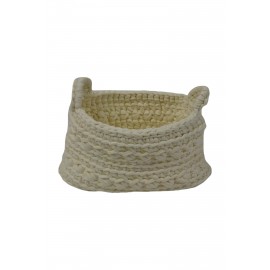 Crochet Basket XS in Ecru