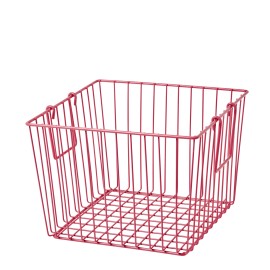 Square Wire Basket - Fuchsia