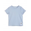 Ribbed T-shirt - blue