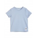 Ribbed T-shirt - blue