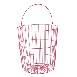 Wire Basket Round - Mint