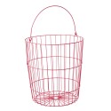 Wire Basket Round - Fuchsia