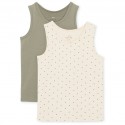 2 PACK TANK - Apple dot/sage