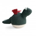 Crochet tilting toy, dragon