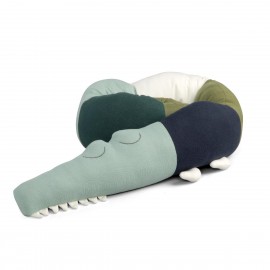 Knitted cushion, Sleepy Croc, Dragon Tales
