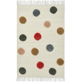 Bent rug - small - mega dots