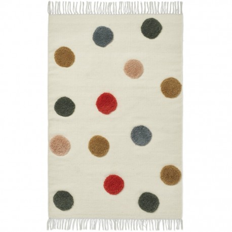 Bent rug - small - mega dots