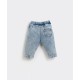 Denim cotton trousers