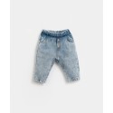 Denim cotton trousers