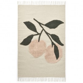 Bent rug - small - peach