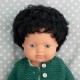 BABY DOLL Curly black hair Boy 38CM