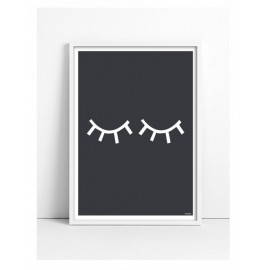 Nursery print "Closed Eyes"