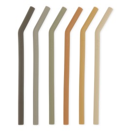 Silicone straws - stone