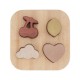 Hearts wood puzzle