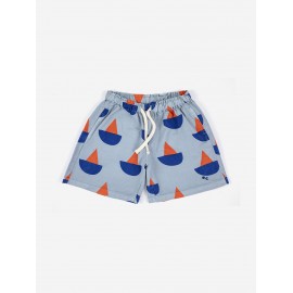 Sail Boat all over woven shorts