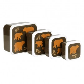 Lunch and Snack Box Set of 4 - bears