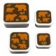 Lunch and Snack Box Set of 4 - bears