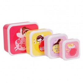 Lunch and Snack Box Set of 4 - fairies