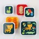 Lunch and Snack Box Set of 4 - jungle tiger