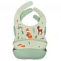 Silicone Bib Set of 2 - Forest friends